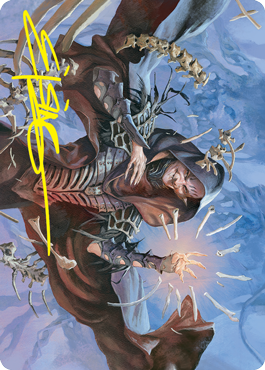 Valentin, Dean of the Vein Art Card (Gold-Stamped Signature) [Strixhaven: School of Mages Art Series] (ASTX 56)