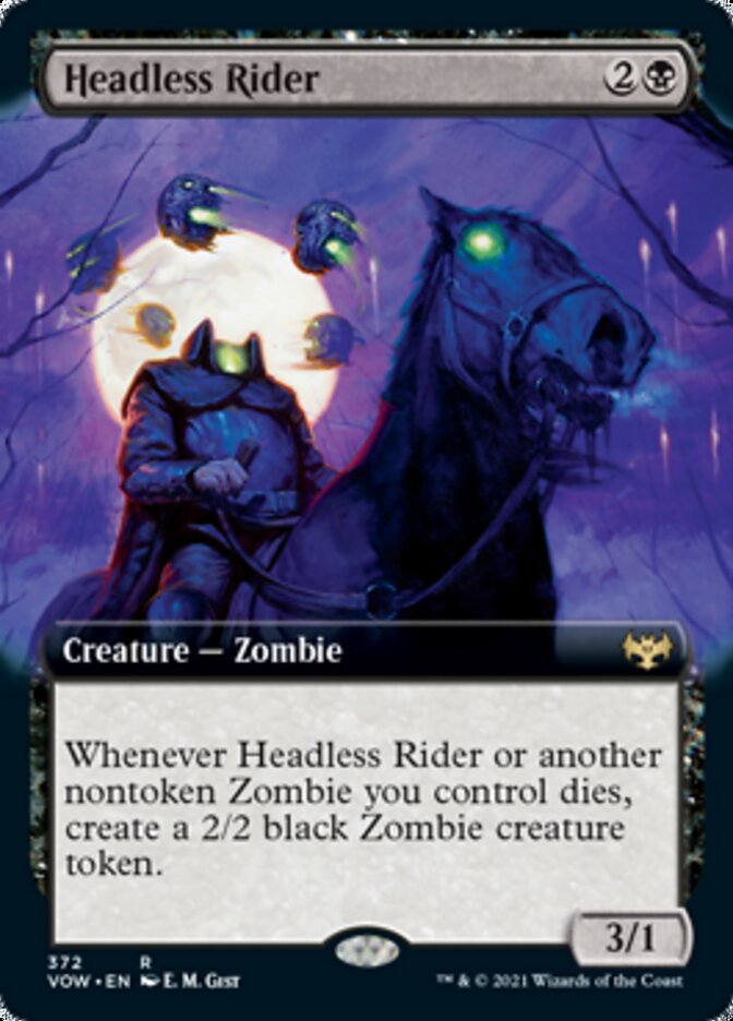 Headless Rider (Extended) [Innistrad: Crimson Vow] (VOW 372)