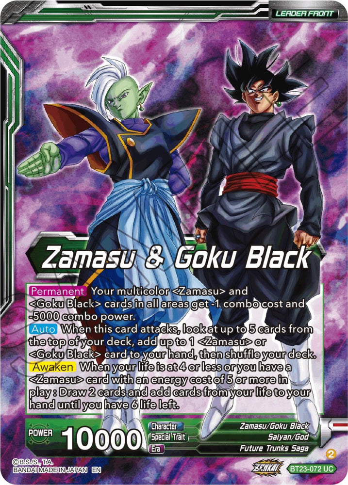 Zamasu, Prelude to Destruction (BT23-075) [Zenkai Series Set 06]