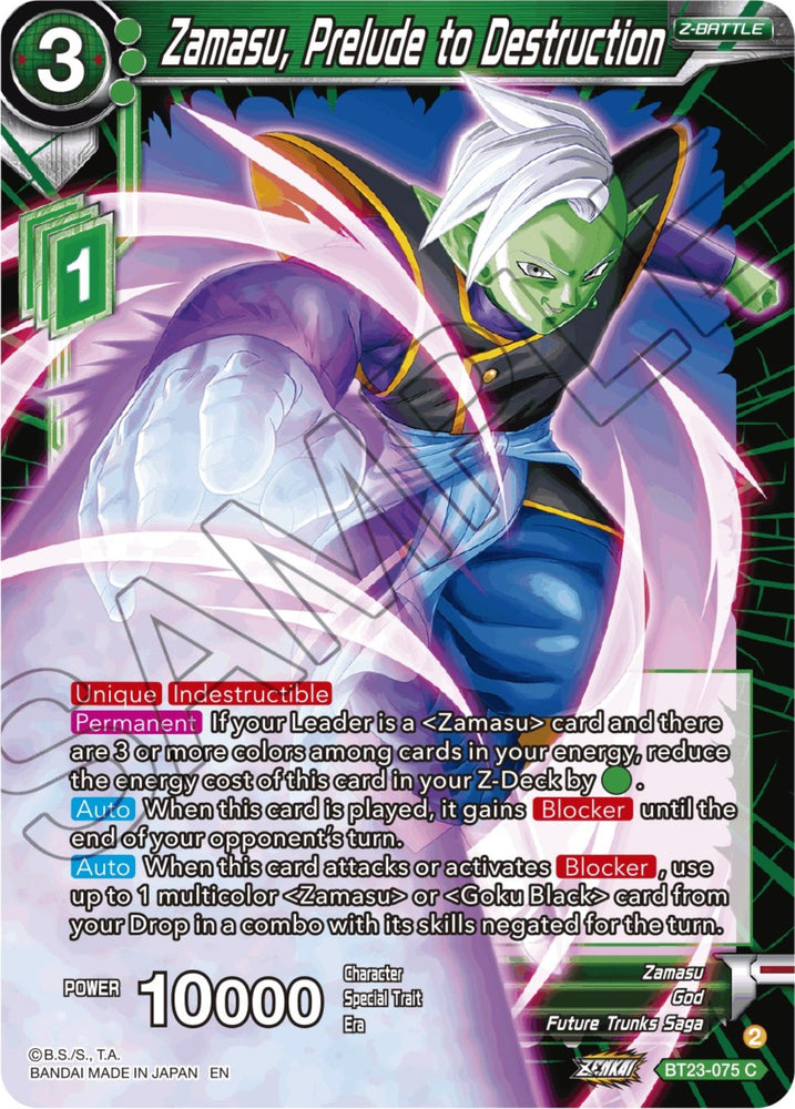 Zamasu, Final Tenacity (BT23-090) [Zenkai Series Set 06]