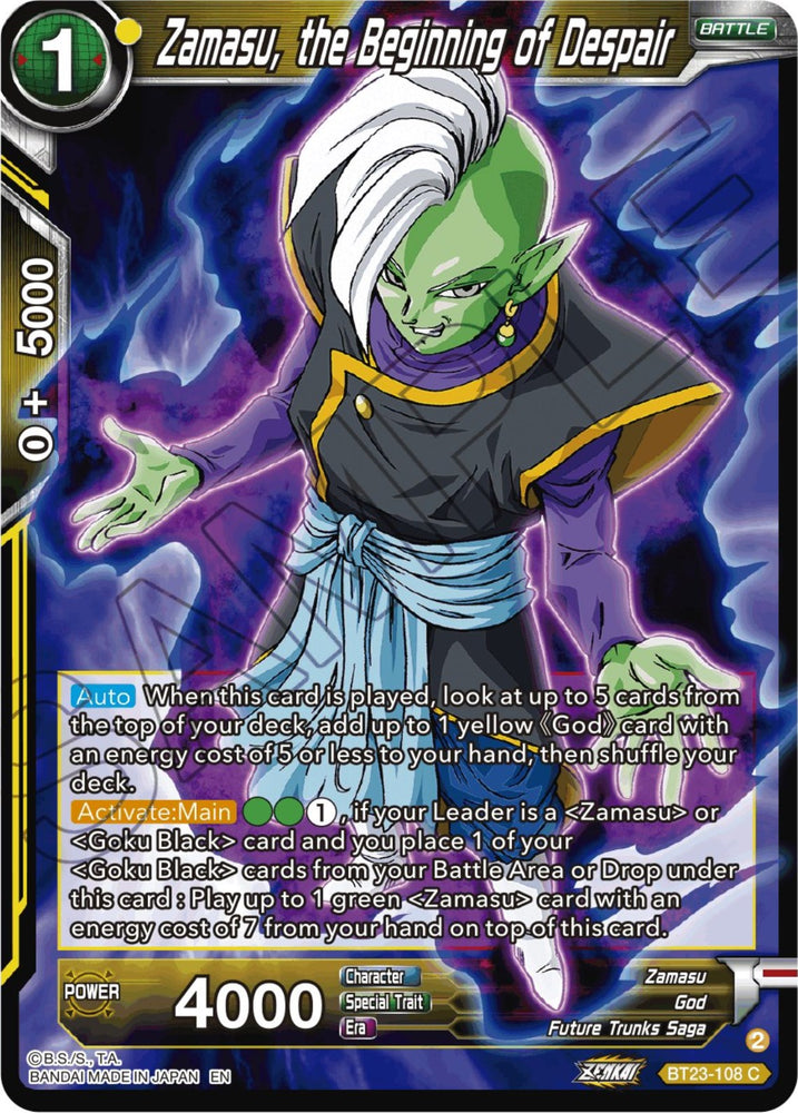 Fused Zamasu, Building a Utopia (BT23-136) [Zenkai Series Set 06]