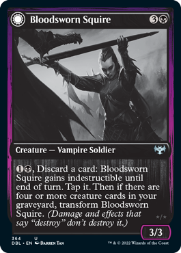 Bloodsworn Squire // Bloodsworn Knight [Innistrad: Double Feature] (DBL 364)