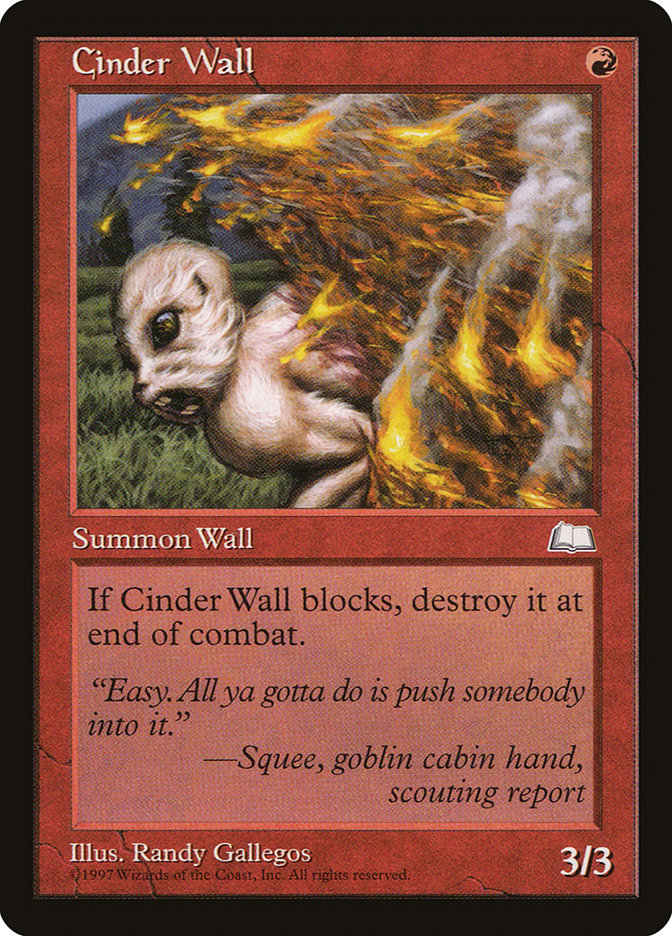 Cinder Wall [Weatherlight] (WTH 94)