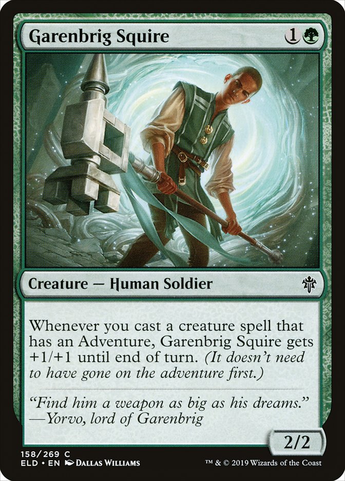 Garenbrig Squire [Throne of Eldraine] (ELD 158)