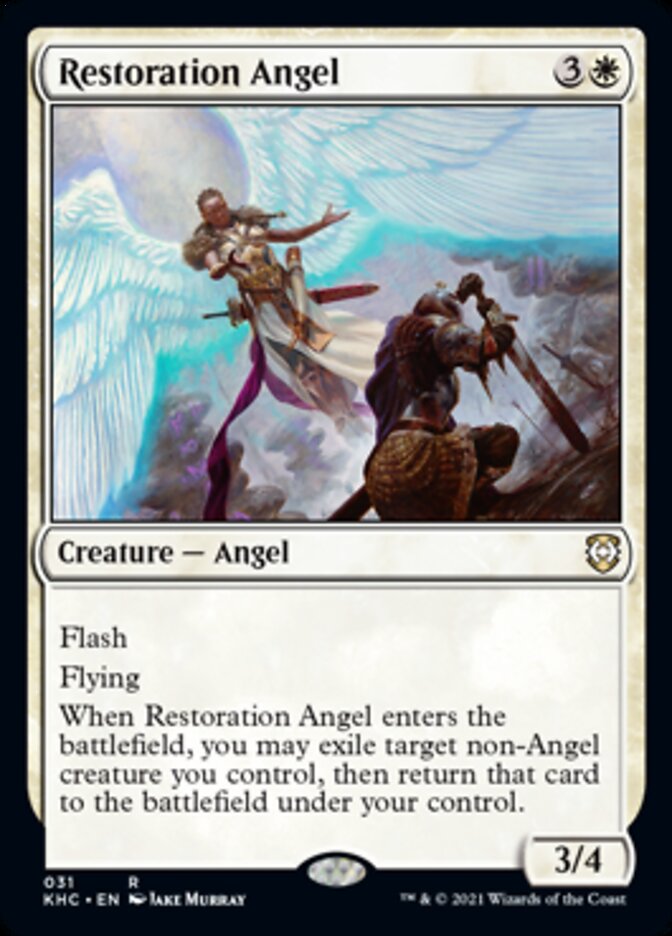 Restoration Angel [Kaldheim Commander] (KHC 31)