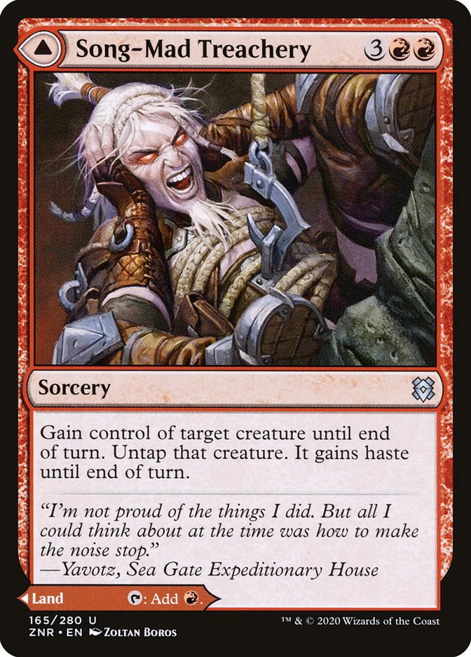 Song-Mad Treachery // Song-Mad Ruins [Zendikar Rising] (ZNR 165)