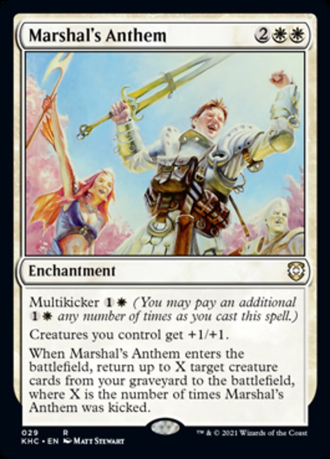 Marshal's Anthem [Kaldheim Commander] (KHC 29)