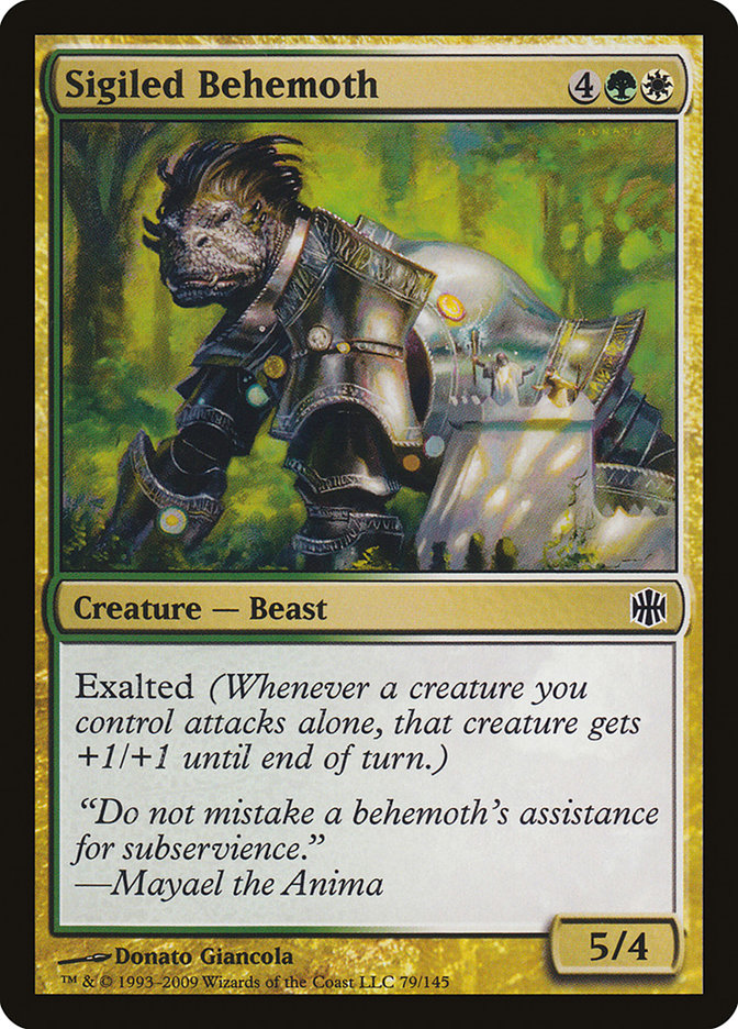 Sigiled Behemoth [Alara Reborn] (ARB 79)