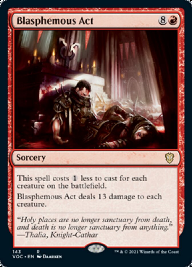 Blasphemous Act [Innistrad: Crimson Vow Commander] (VOC 143)