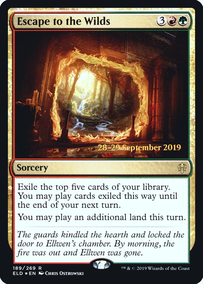 Escape to the Wilds  [Throne of Eldraine Prerelease Promos] (PELD 189S)
