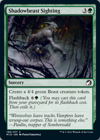 Shadowbeast Sighting [Innistrad: Midnight Hunt] (MID 198)