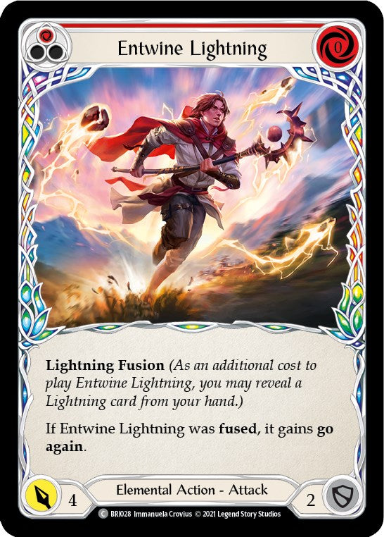 Entwine Lightning (Red) [BRI028] 1st Edition Normal