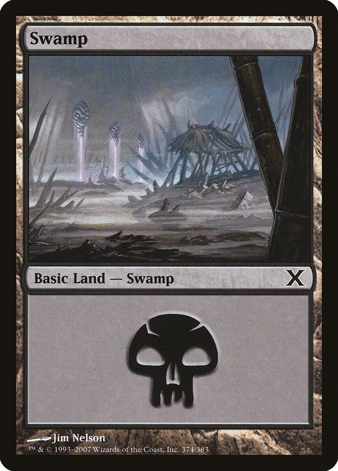 Swamp (374) [Tenth Edition] (10E 374)