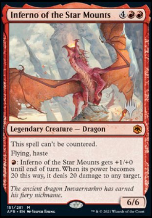 Inferno of the Star Mounts (Promo Pack) [Dungeons & Dragons: Adventures in the Forgotten Realms Promos] (PAFR 151)
