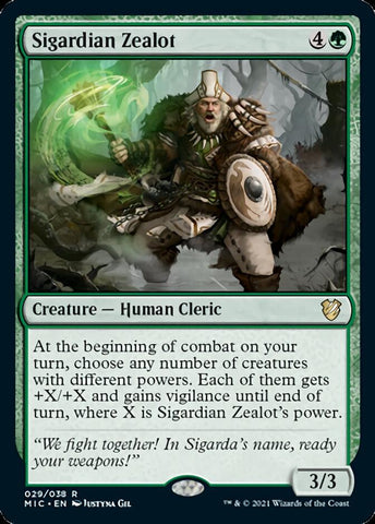Sigardian Zealot [Innistrad: Midnight Hunt Commander] (MIC 29)