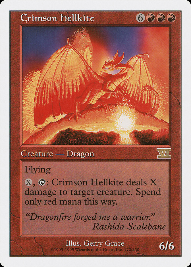 Crimson Hellkite [Classic Sixth Edition] (6ED 172)