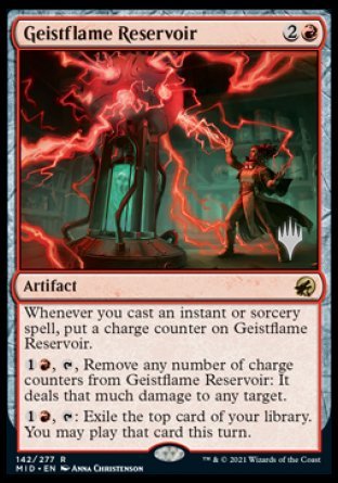 Geistflame Reservoir (Promo Pack) [Innistrad: Midnight Hunt Promo Pack] (PMID 142)