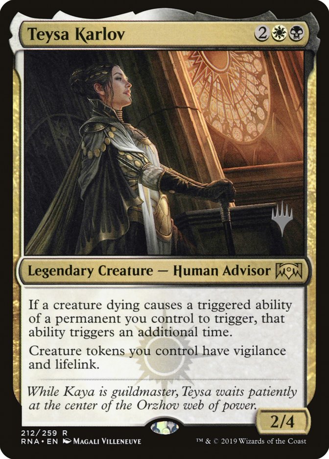 Teysa Karlov (Promo Pack) [Ravnica Allegiance Promos] (PRNA 212P)