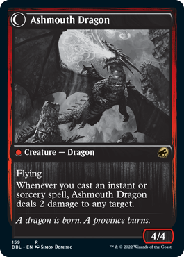 Smoldering Egg // Ashmouth Dragon [Innistrad: Double Feature] (DBL 159)