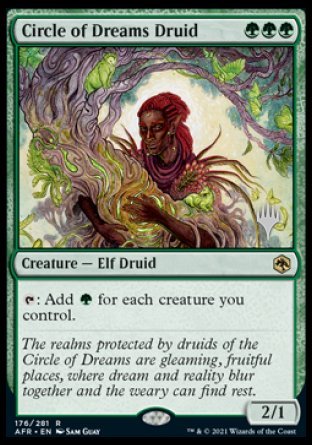 Circle of Dreams Druid (Promo Pack) [Dungeons & Dragons: Adventures in the Forgotten Realms Promos] (PAFR 176)