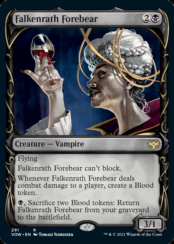 Falkenrath Forebear (Showcase Fang Frame) [Innistrad: Crimson Vow] (VOW 291)