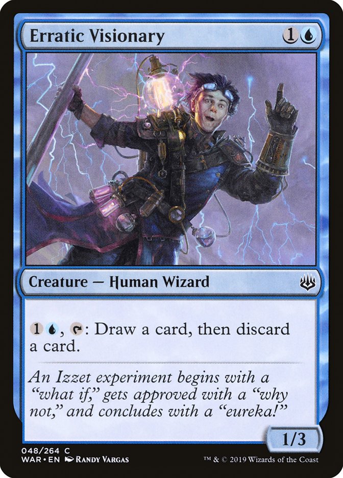 Erratic Visionary [War of the Spark] (WAR 48)