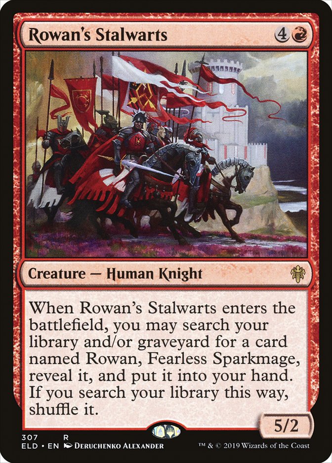 Rowan's Stalwarts [Throne of Eldraine] (ELD 307)