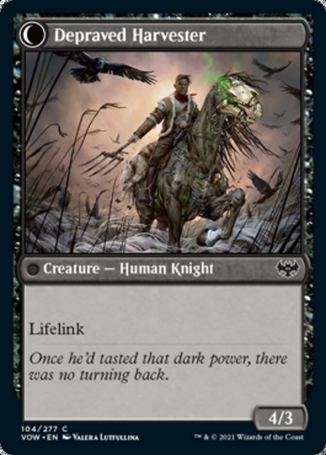 Desperate Farmer // Depraved Harvester [Innistrad: Crimson Vow] (VOW 104)
