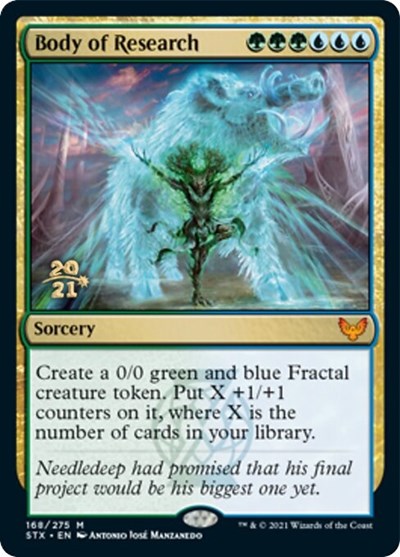 Body of Research [Strixhaven: School of Mages Prerelease Promos] (PSTX 168)