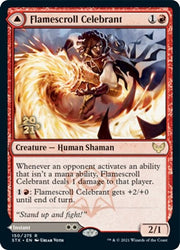 Flamescroll Celebrant // Revel in Silence [Strixhaven: School of Mages Prerelease Promos] (PSTX 150)