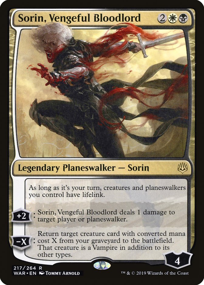 Sorin, Vengeful Bloodlord [War of the Spark] (WAR 217)