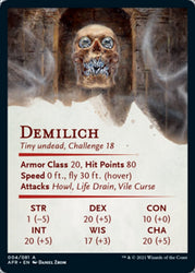 Demilich Art Card [Dungeons & Dragons: Adventures in the Forgotten Realms Art Series] (AAFR 4)