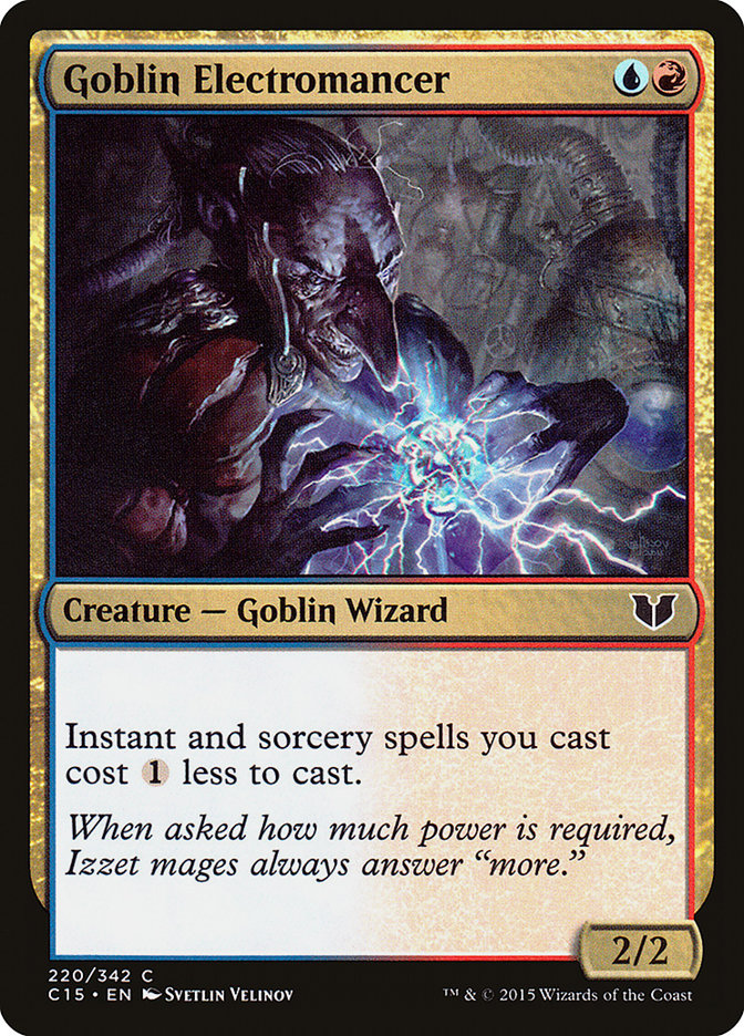 Goblin Electromancer [Commander 2015] (C15 220)