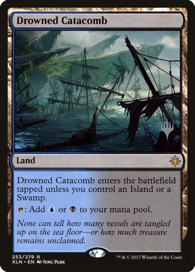 Drowned Catacomb (Promo Pack) [Ixalan Promos] (PXLN 253P)