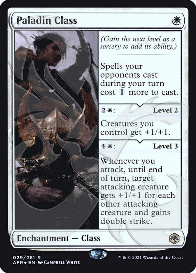 Paladin Class (Ampersand Promo) [Dungeons & Dragons: Adventures in the Forgotten Realms Promos] (PAFR 29A)