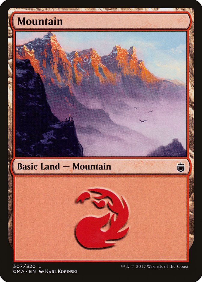 Mountain (#307) [Commander Anthology] (CMA 307)