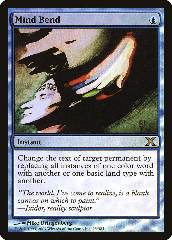 Mind Bend (Premium Foil) [Tenth Edition] (10E 93)
