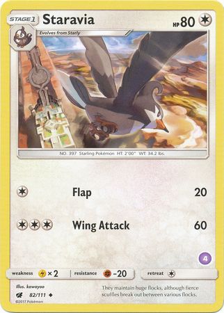 Staravia (82/111) [Sun & Moon: Trainer Kit - Alolan Sandslash & Alolan Ninetales]
