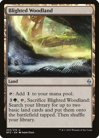 Blighted Woodland [Battle for Zendikar] (BFZ 233)