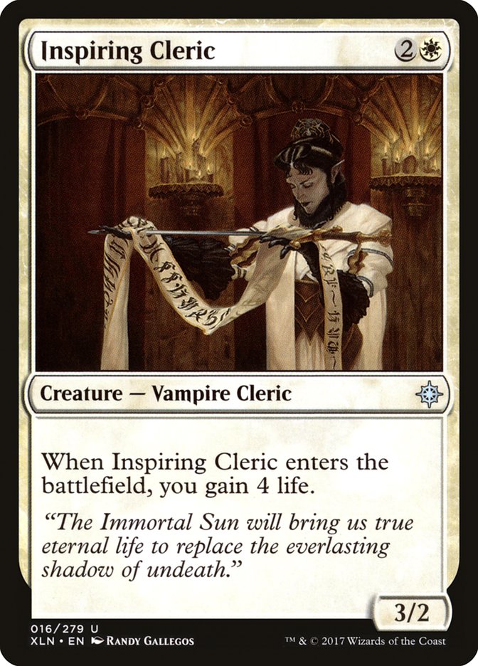 Inspiring Cleric [Ixalan] (XLN 16)