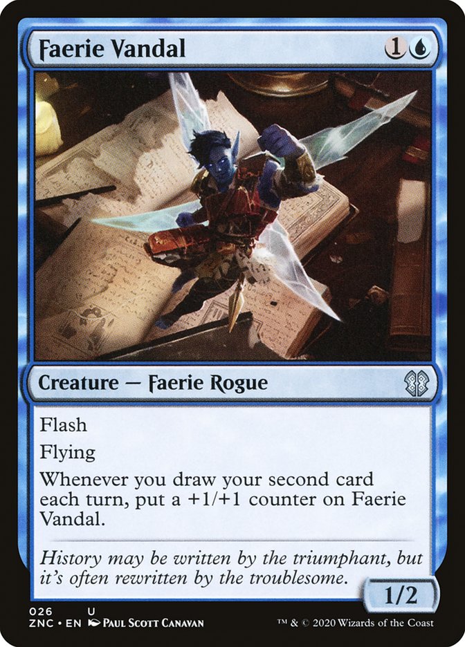 Faerie Vandal [Zendikar Rising Commander] (ZNC 26)