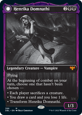 Henrika Domnathi // Henrika, Infernal Seer [Innistrad: Double Feature] (DBL 386)
