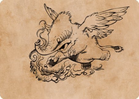 Lulu, Loyal Hollyphant Art Card [Commander Legends: Battle for Baldur's Gate Art Series]
