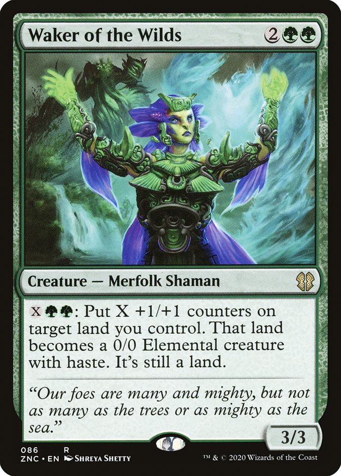 Waker of the Wilds [Zendikar Rising Commander] (ZNC 86)