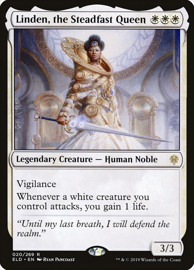 Linden, the Steadfast Queen [Throne of Eldraine] (ELD 20)