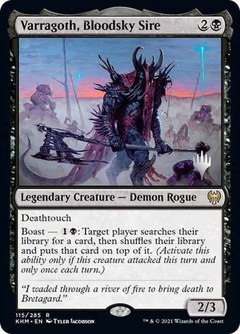 Varragoth, Bloodsky Sire [Kaldheim Promo Pack] (PKHM 115)