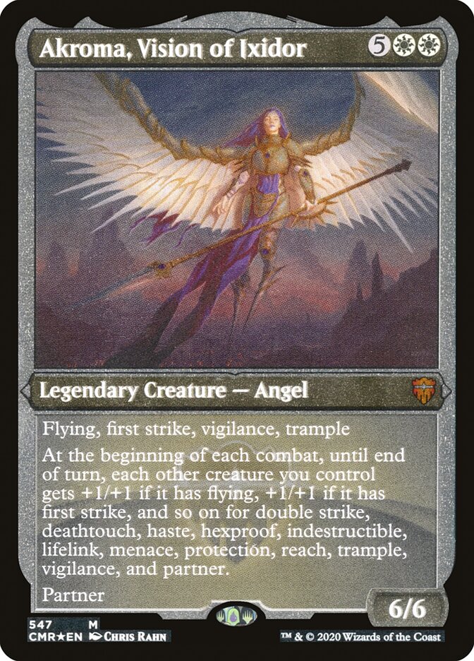 Akroma, Vision of Ixidor [Commander Legends Etched] (PCMR 547)