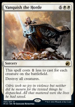 Vanquish the Horde (Promo Pack) [Innistrad: Midnight Hunt Promo Pack] (PMID 41)