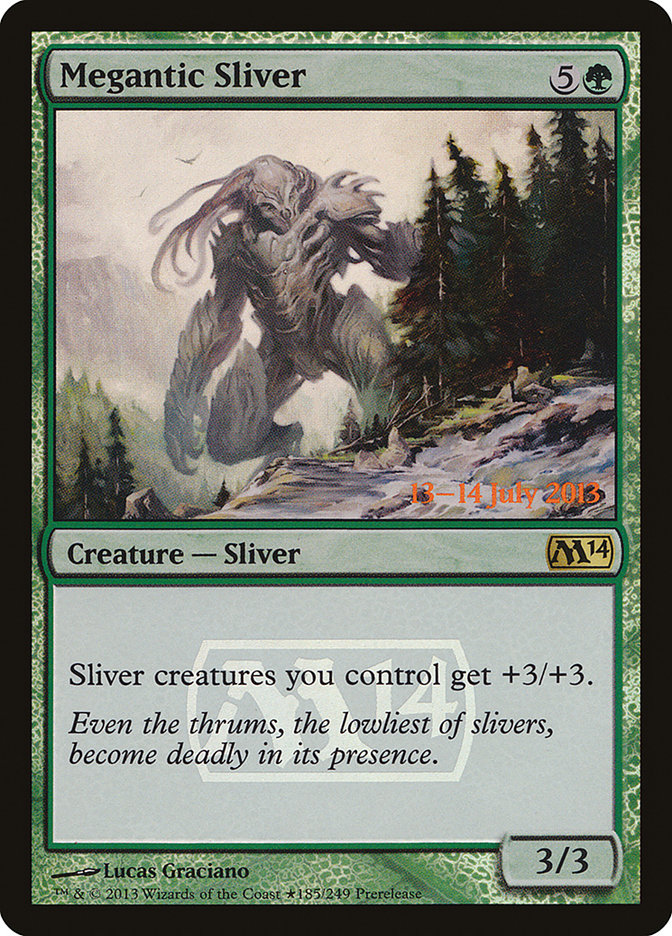 Megantic Sliver [Magic 2014 Prerelease Promos] (PM14 185)