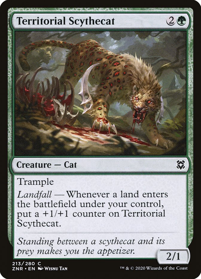 Territorial Scythecat [Zendikar Rising] (ZNR 213)